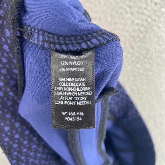 Betabrand Pants Womens Large Long Navy Pattern Jegging Stretch Skinny Pull On - Picture 6 of 11